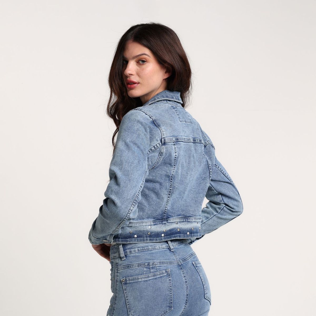 MOSSIMO - Chaqueta Mujer con Taches de Algodón Mossimo