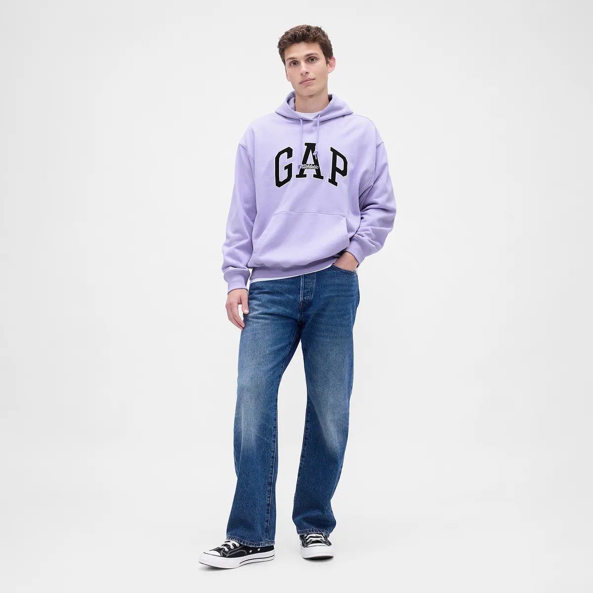 GAP - Hoodie Hombre con Logo de Algodón GAP