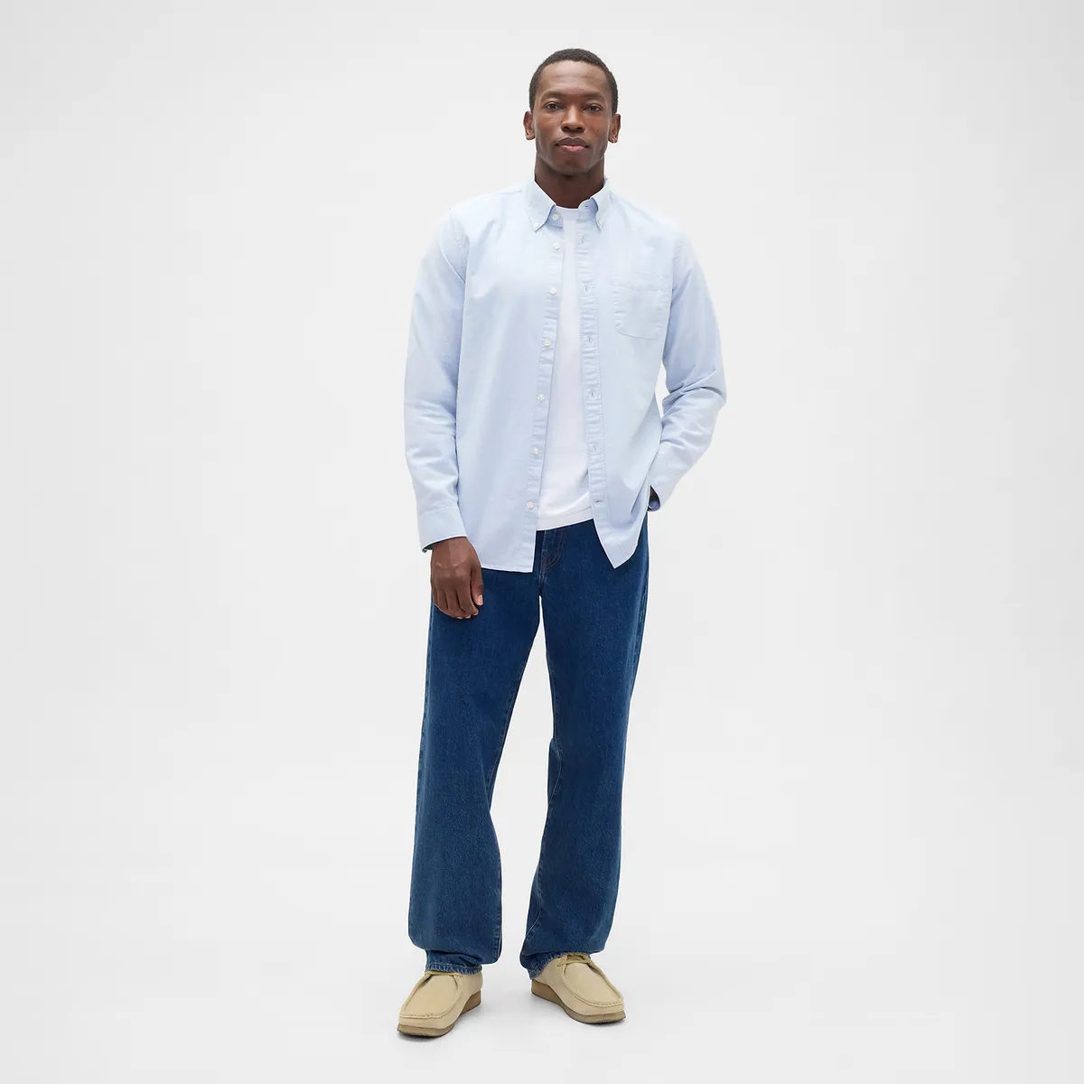 GAP - Camisa Hombre Manga larga de Algodón GAP