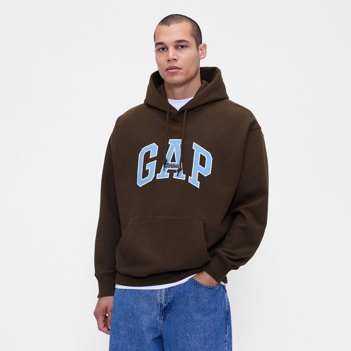 GAP - Hoodie Hombre con Logo de Algodón GAP