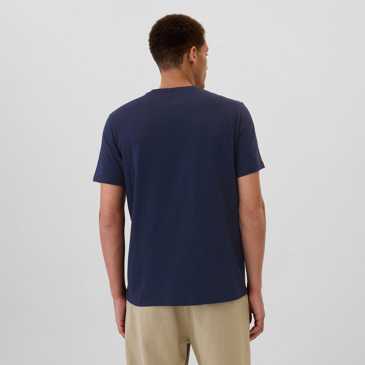 GAP - Camiseta Hombre con Logo de Algodón GAP