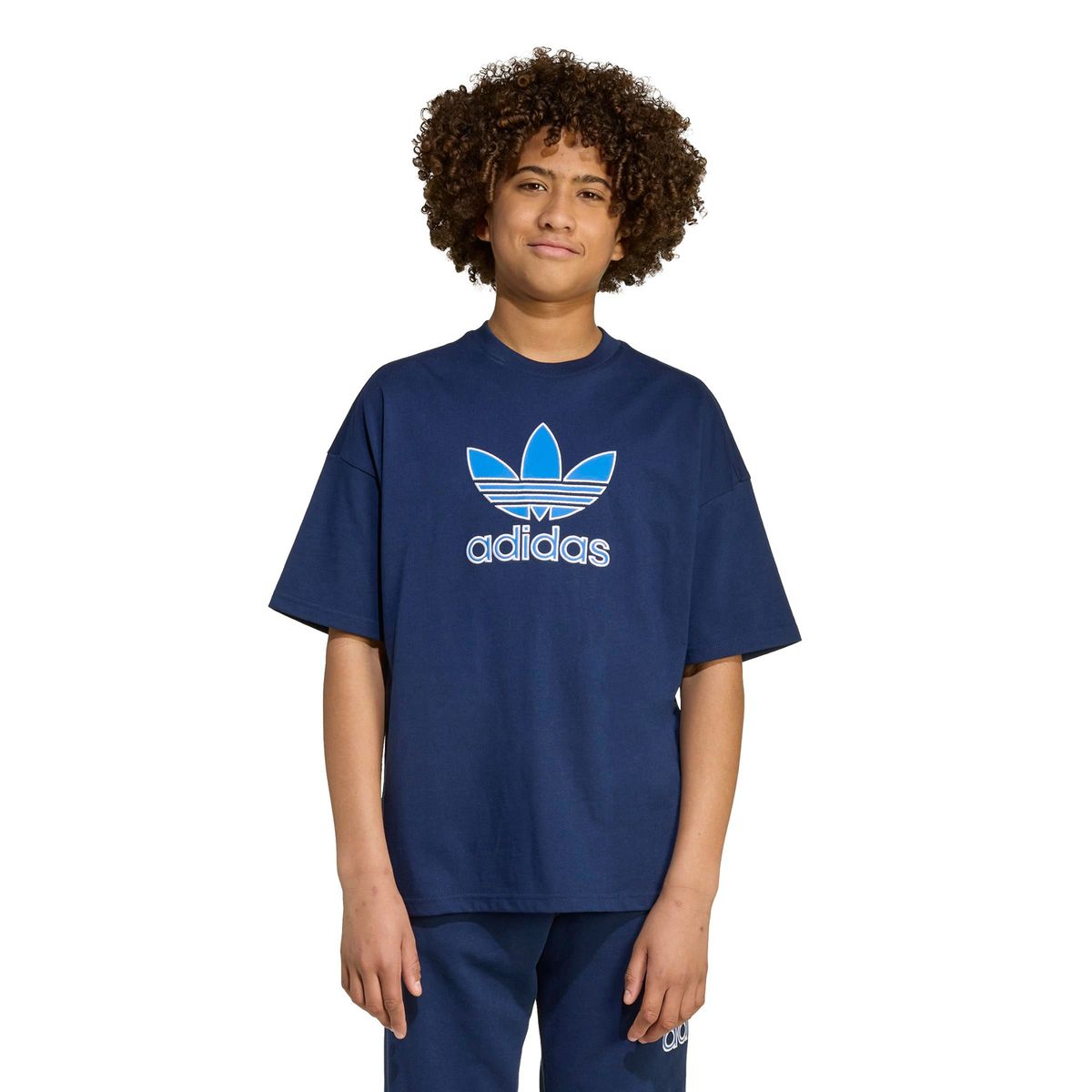 ADIDAS - Camiseta deportiva Unisex infantil con Logo Manga corta de Algodón Adidas