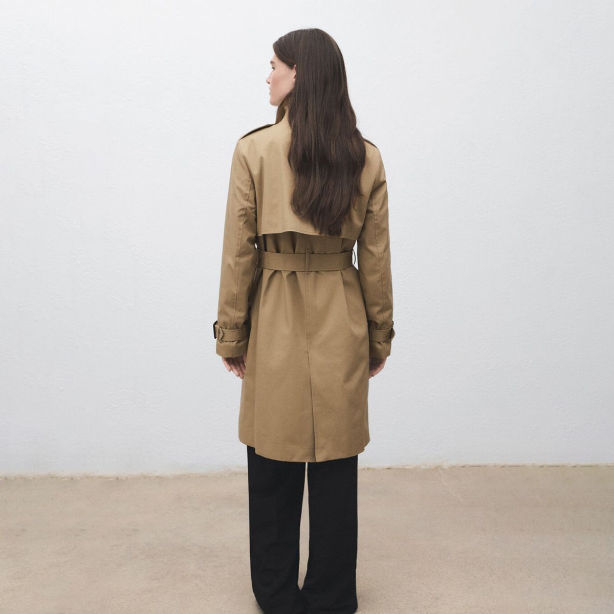 MANGO - Trench Mujer de Algodón Mango