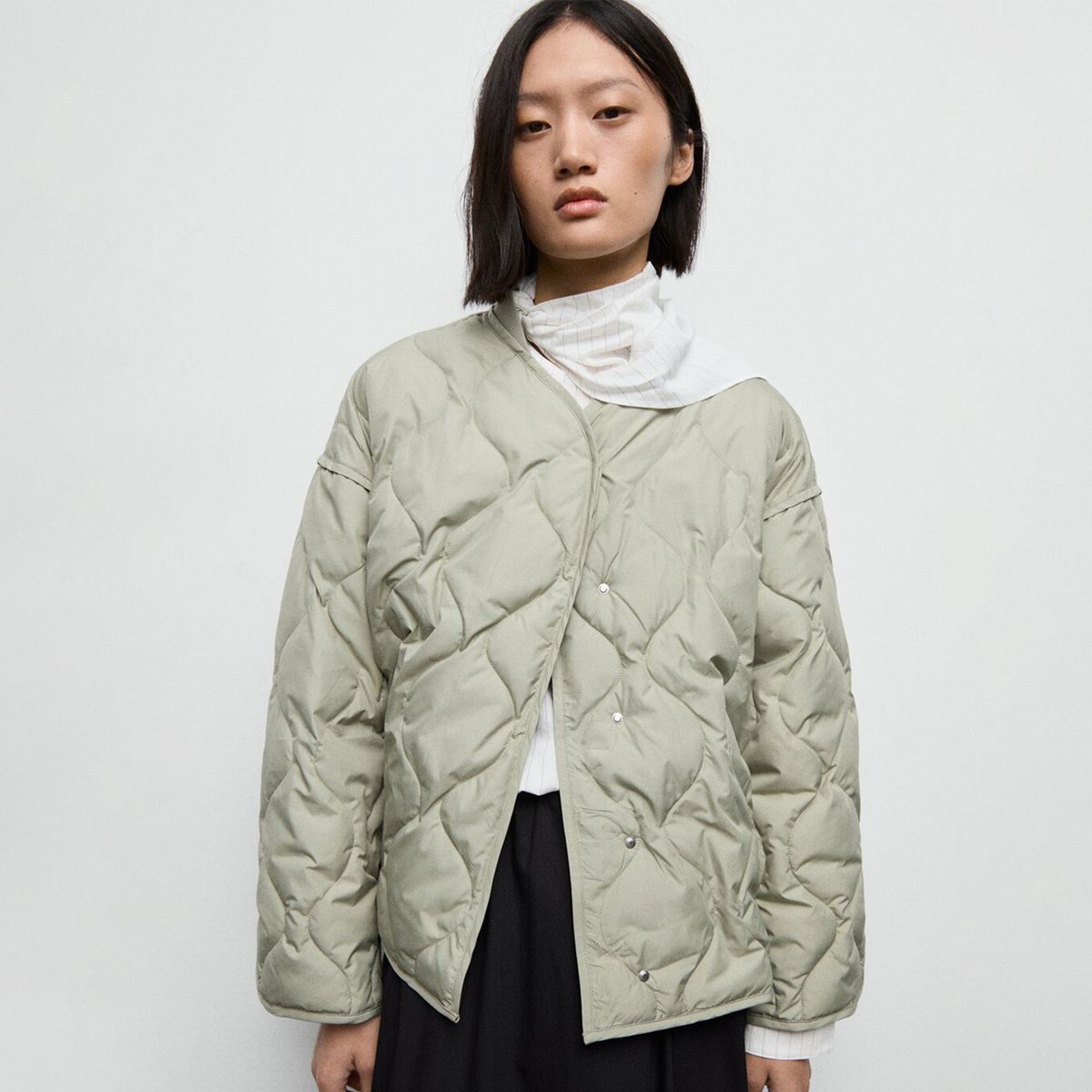 MANGO - Chaqueta Mujer Acolchado Oversized fit Mango