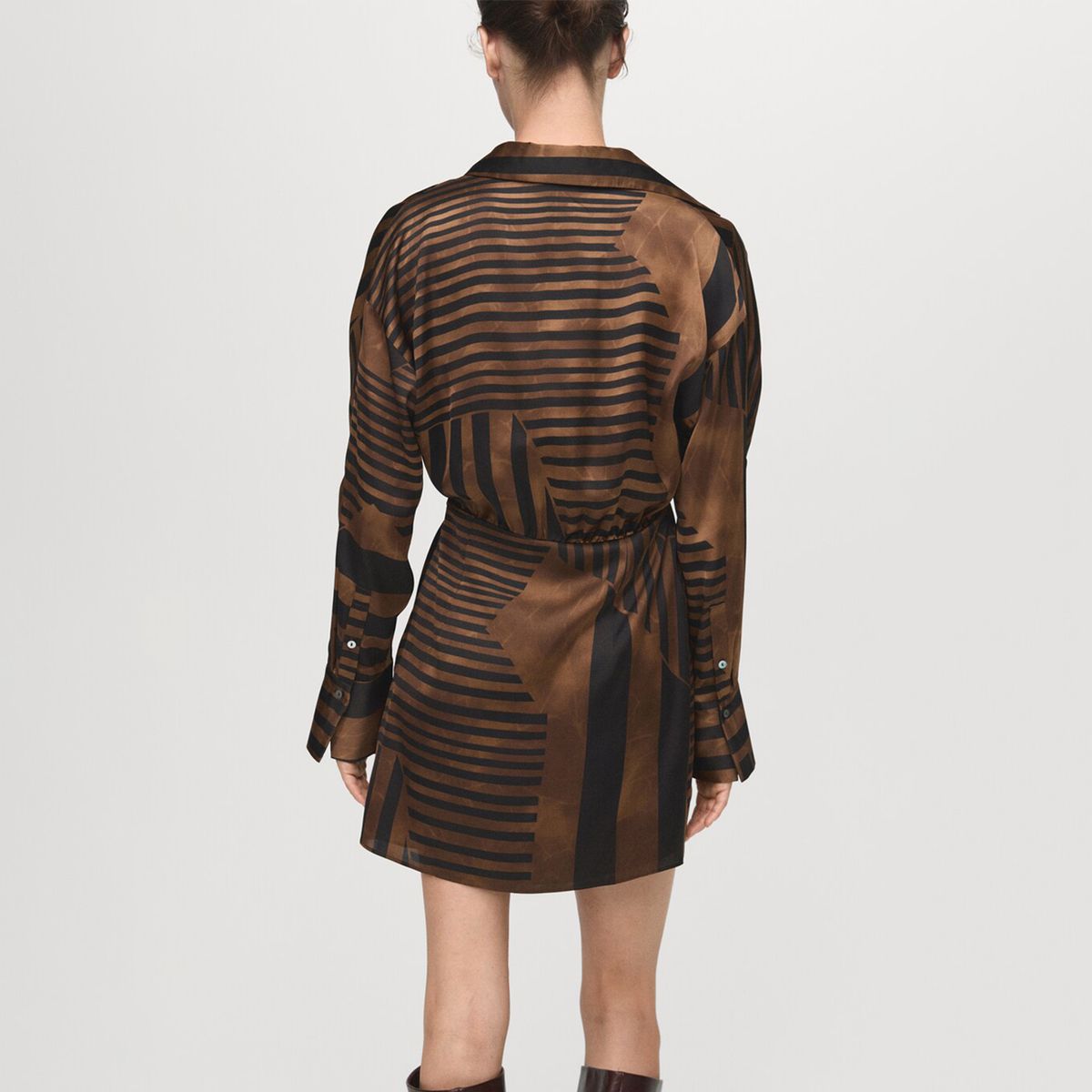 MANGO - Vestido Mujer Corto Casual con Estampado Mango