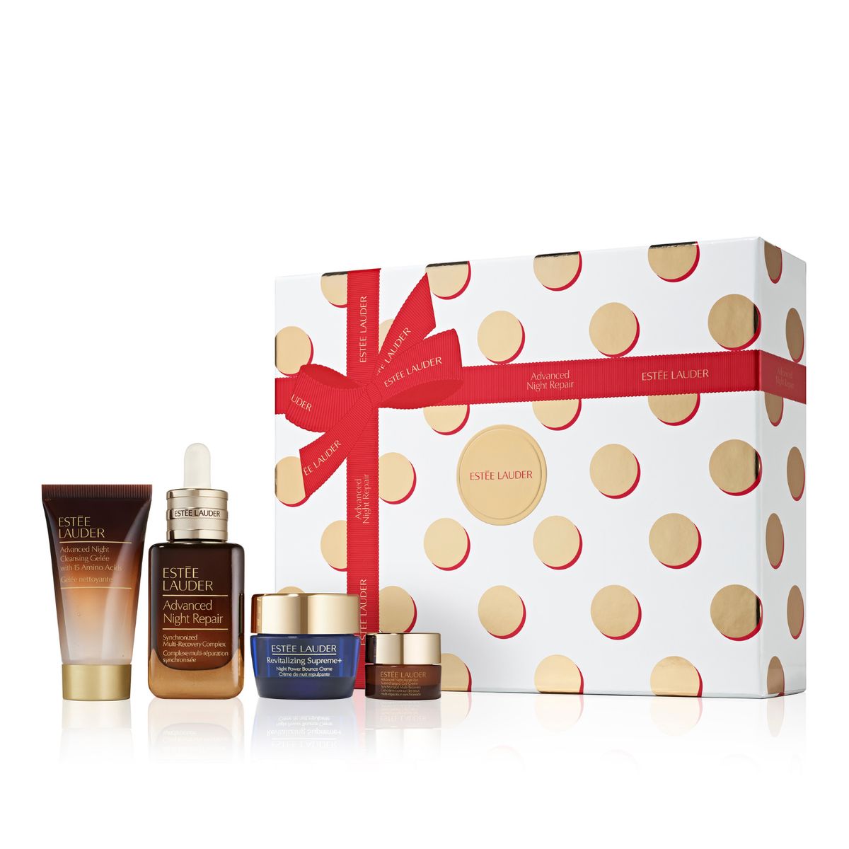 ESTEE LAUDER - Set Tratamiento antiedad Rostro Advanced Night Repair Holiday Estee Lauder Incluye 4 productos