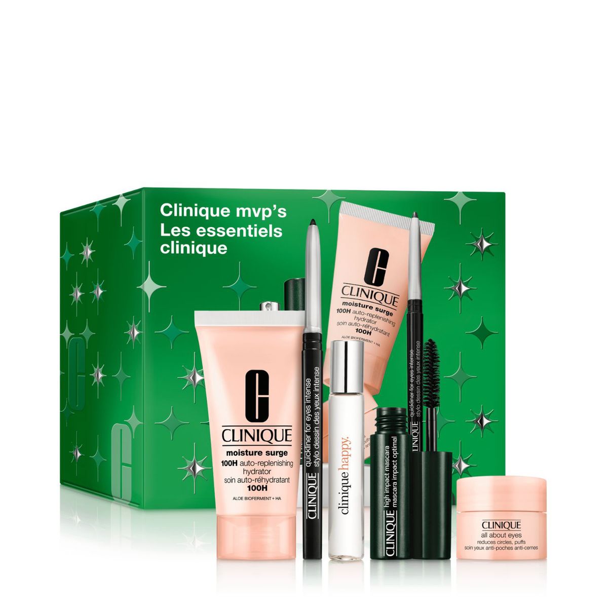 CLINIQUE - Set de maquillaje rostro Clinique Tratamiento, maquillaje y fragancias MVP's Holiday Clinique Incluye 5 productos 