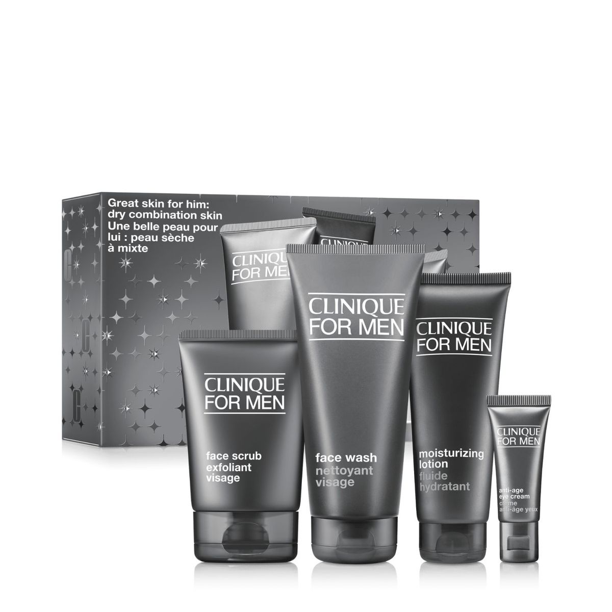 CLINIQUE - Set Hidratante facial Rostro Great for Him: for Men Holiday Clinique Incluye 4 productos