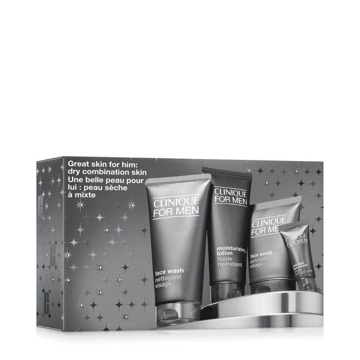 CLINIQUE - Set Hidratante facial Rostro Great for Him: for Men Holiday Clinique Incluye 4 productos