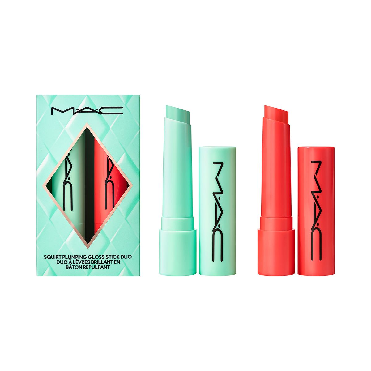 MAC COSMETICS - Set de maquillaje labios Squirt Alert Lip Duo Mac Cosmetics incluye 2 productos