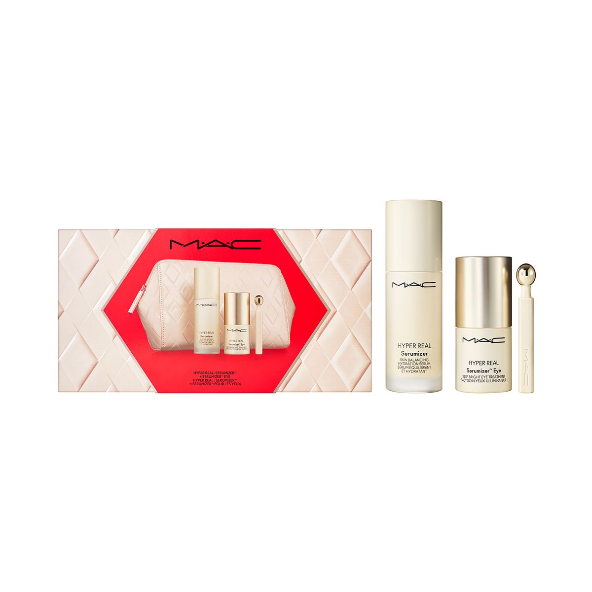 MAC COSMETICS - Set de maquillaje rostro Hyper Real TM Radiat Face y Eye kit Mac Cosmetics incluye 2 productos