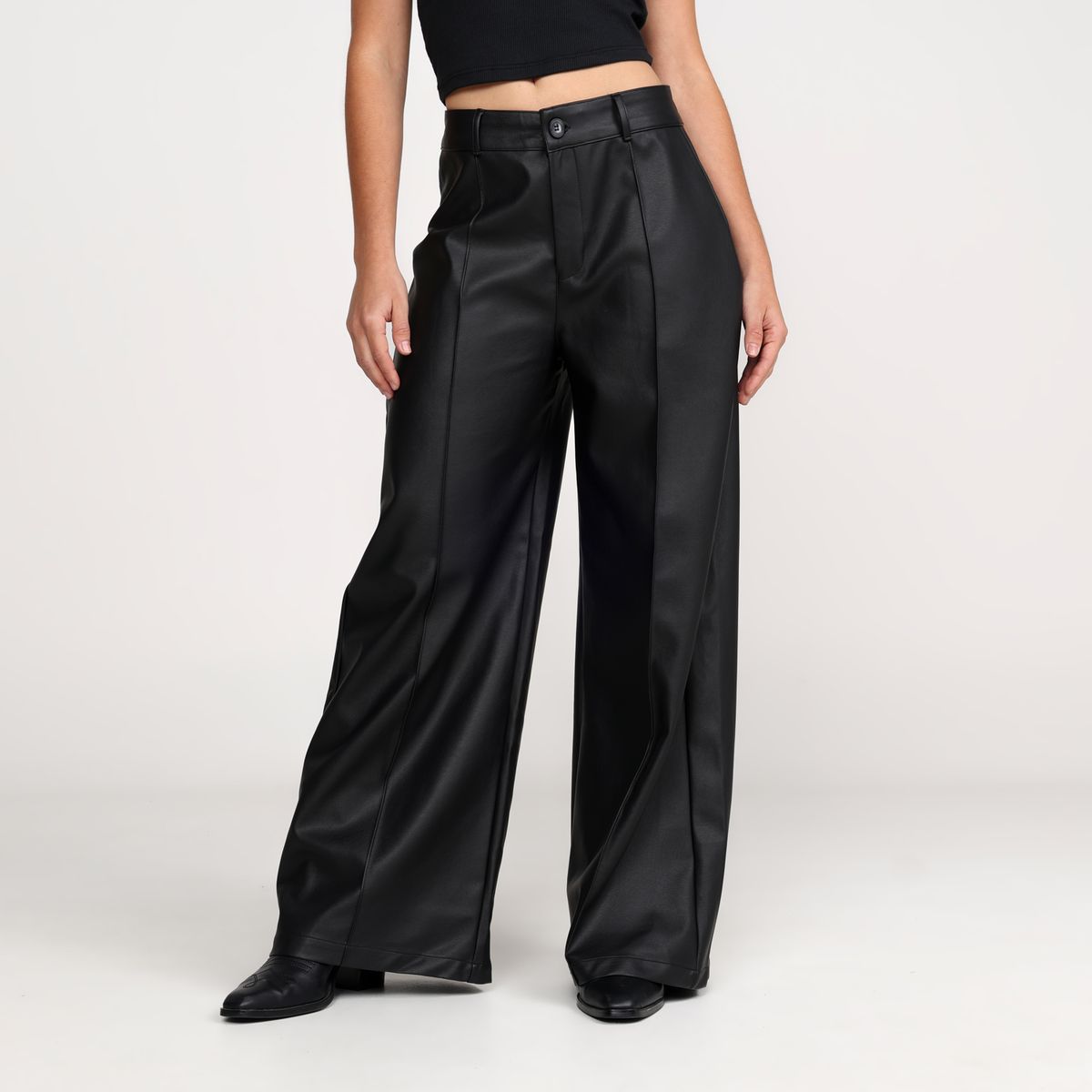 DENIMLAB - Pantalón Recto Mujer Tiro alto Denimlab