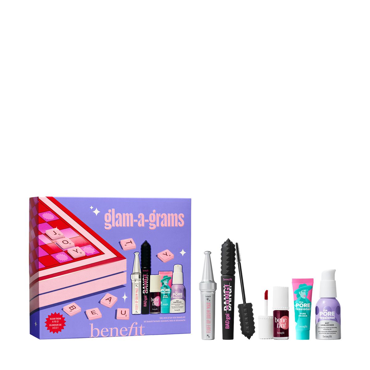 BENEFIT - Set de maquillaje rostro completo Glam a Grams Benefit Incluye 5 productos