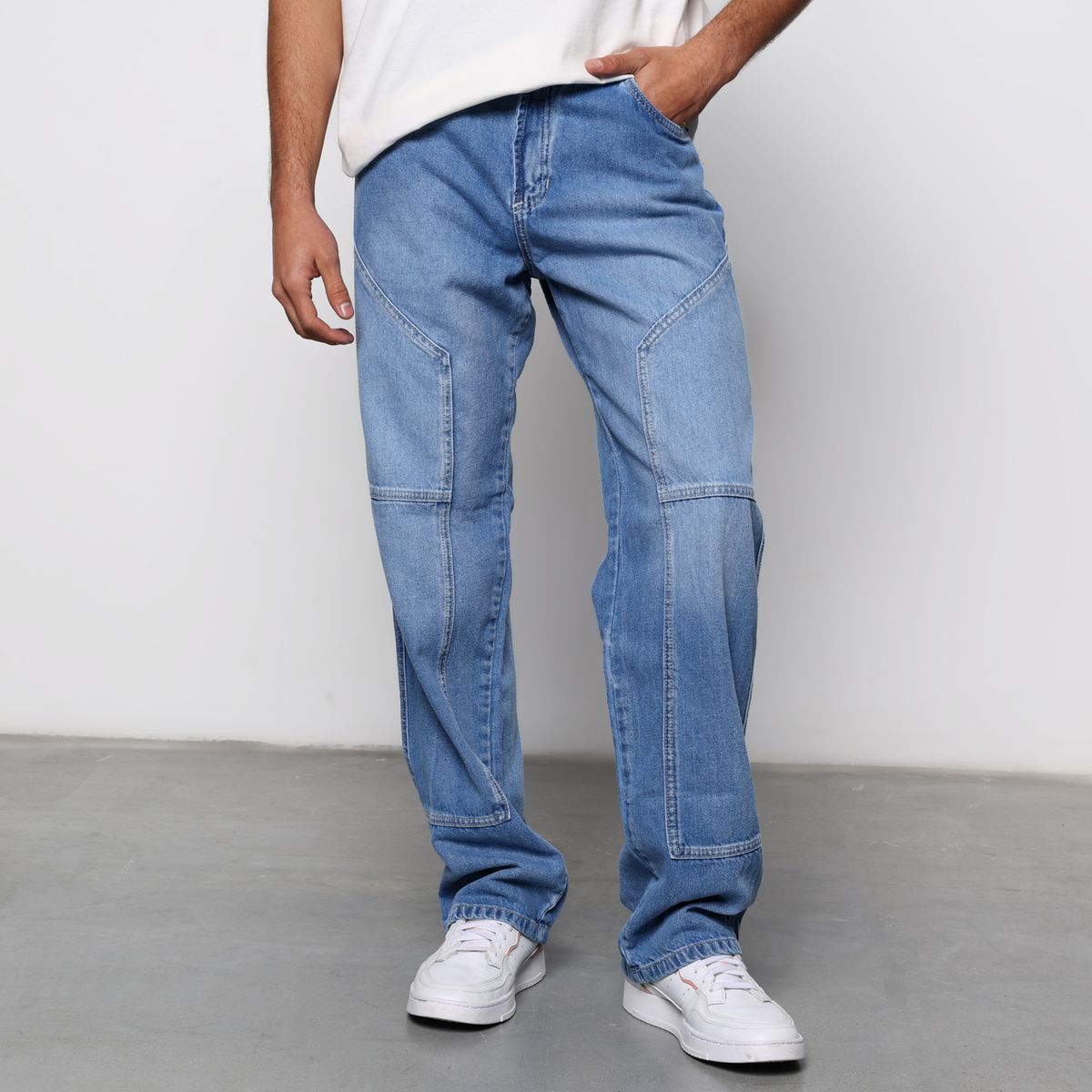 DENIMLAB - Jean 5 Bolsillos Hombre Baggy Denimlab