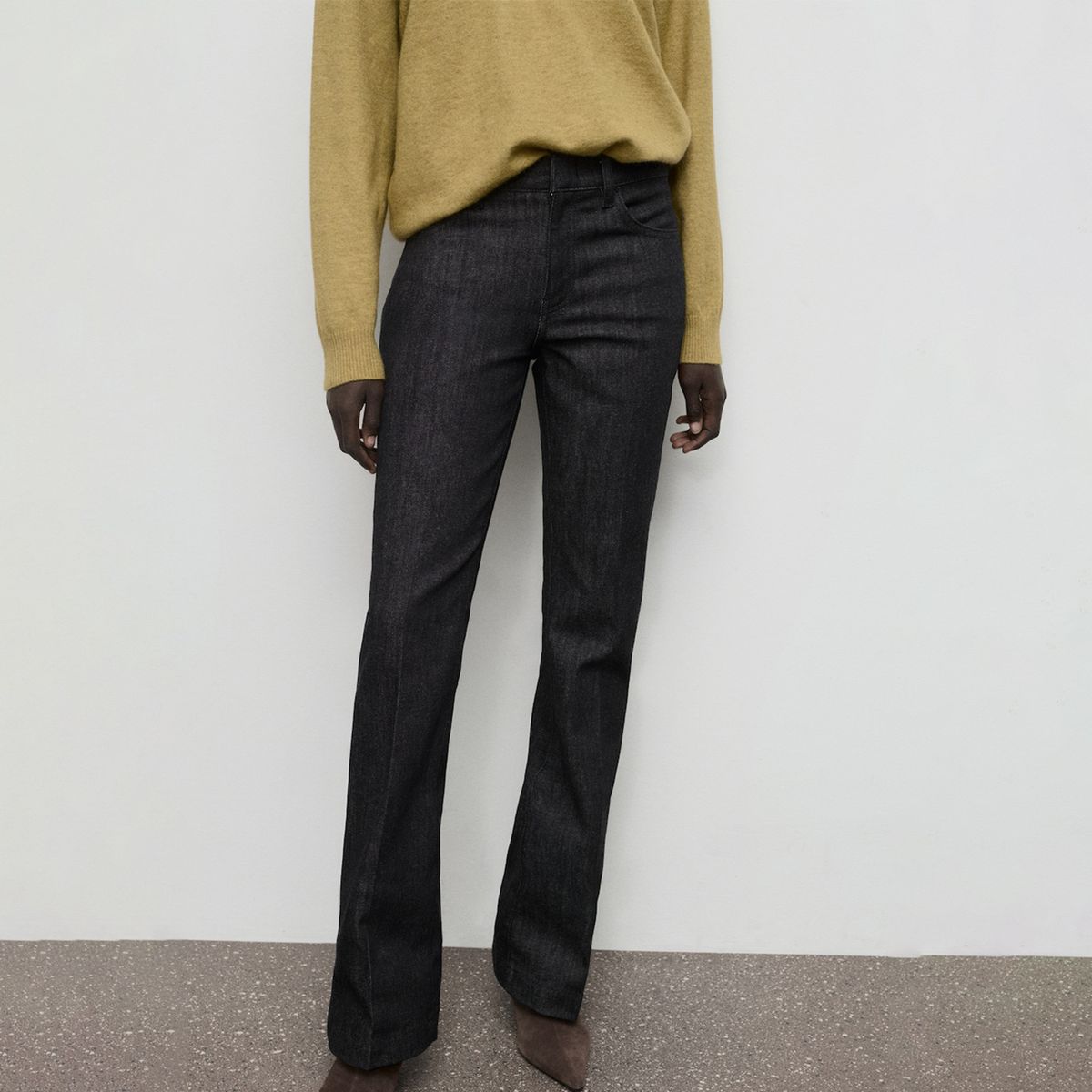 MANGO - Jean Flare Mujer Tiro medio Mango