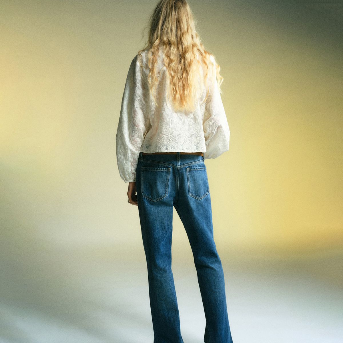 MANGO - Blusa Mujer con Bordado Manga larga Mango