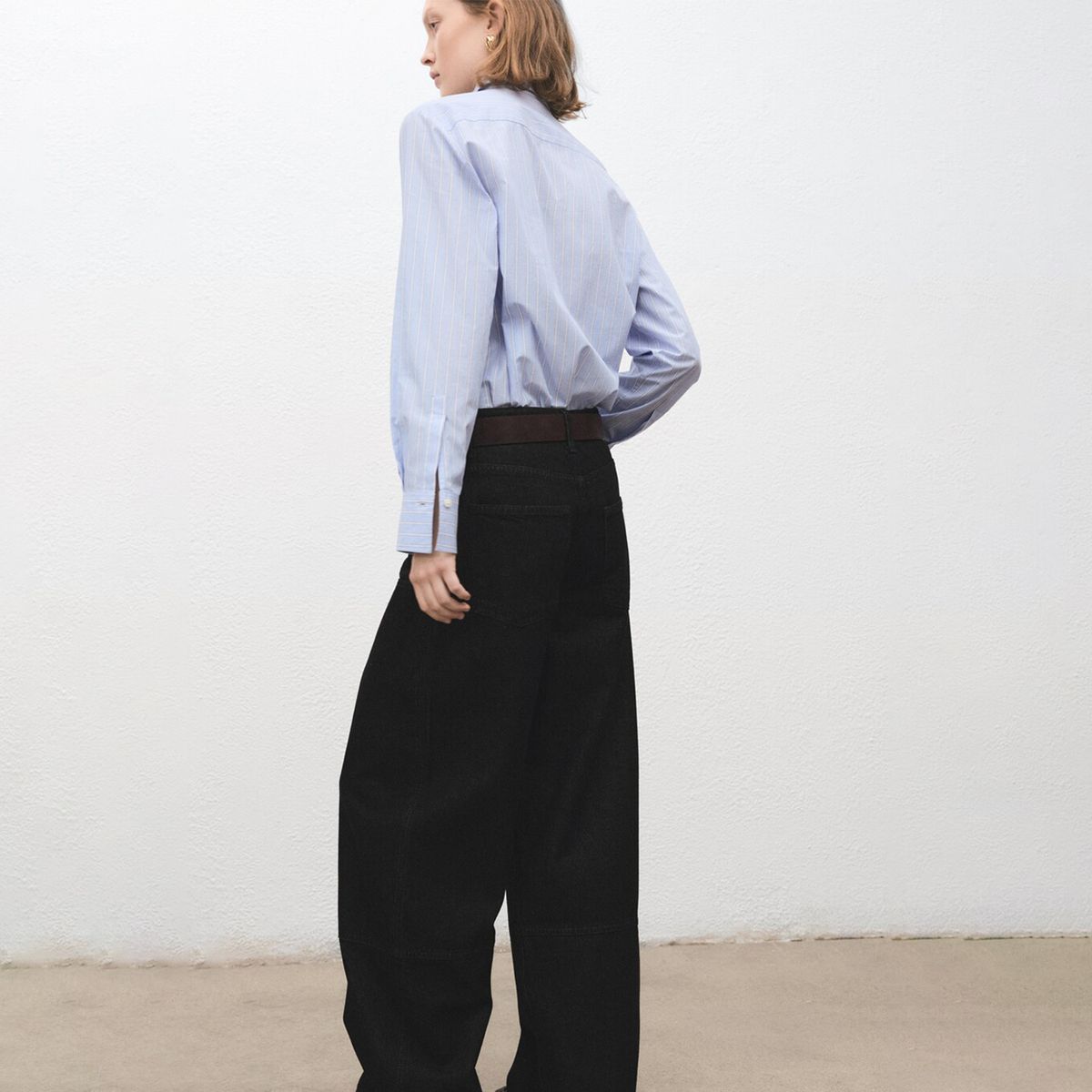 MANGO - Jean Baggy Mujer Tiro medio Mango