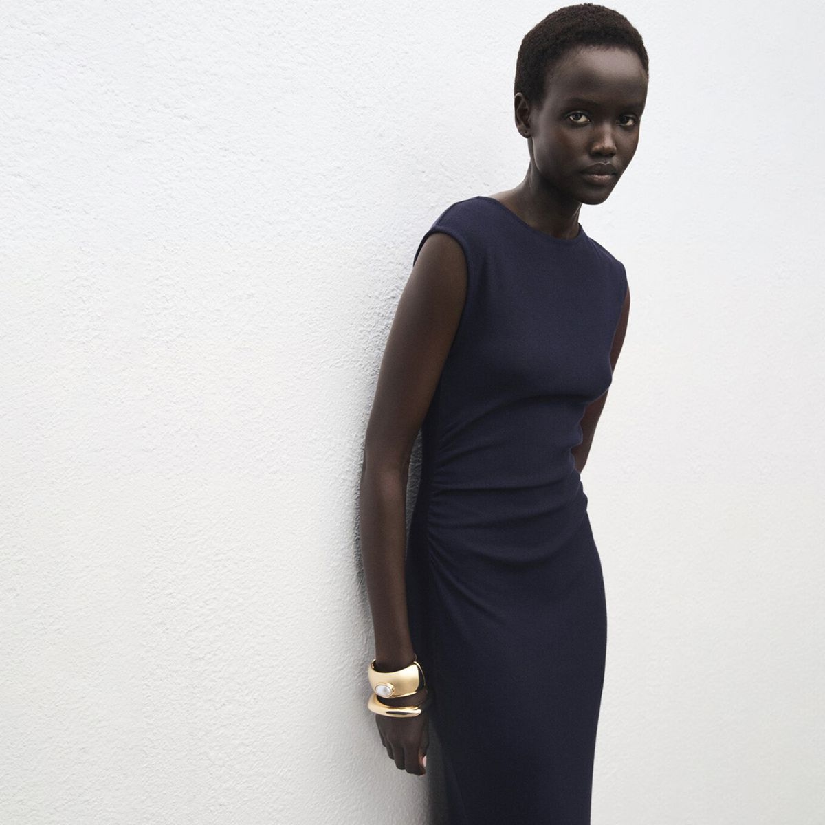 MANGO - Vestido Mujer Medio Casual Mango 