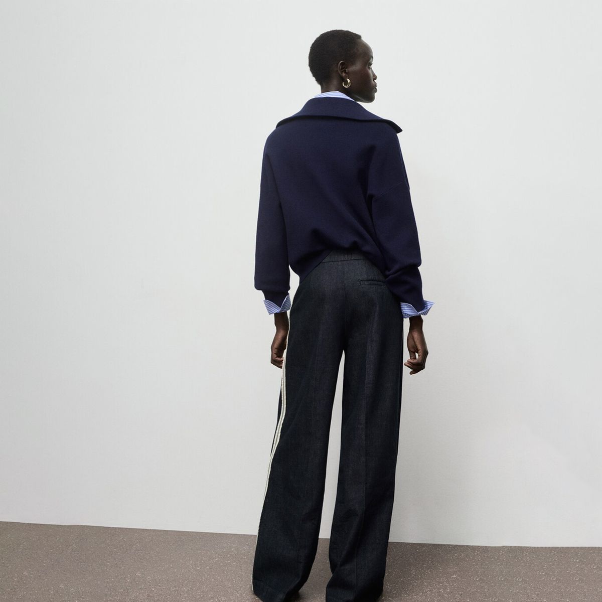 MANGO - Jean Wide leg Mujer Tiro bajo Mango