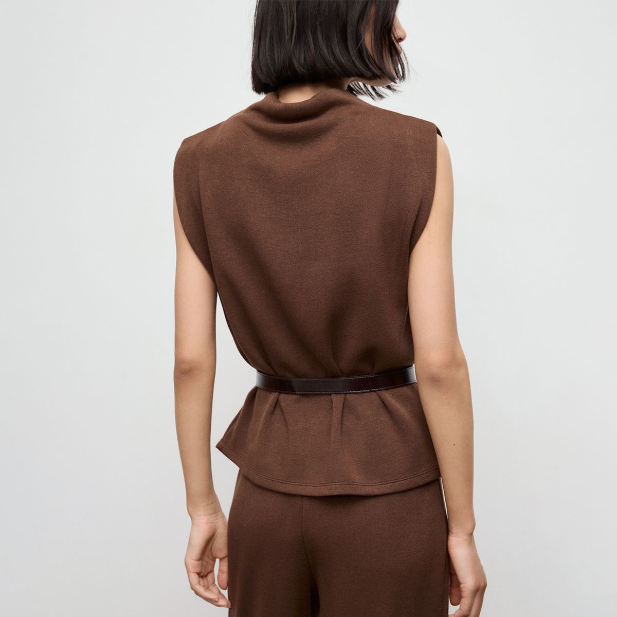 MANGO - Blusa Mujer Sin mangas Mango