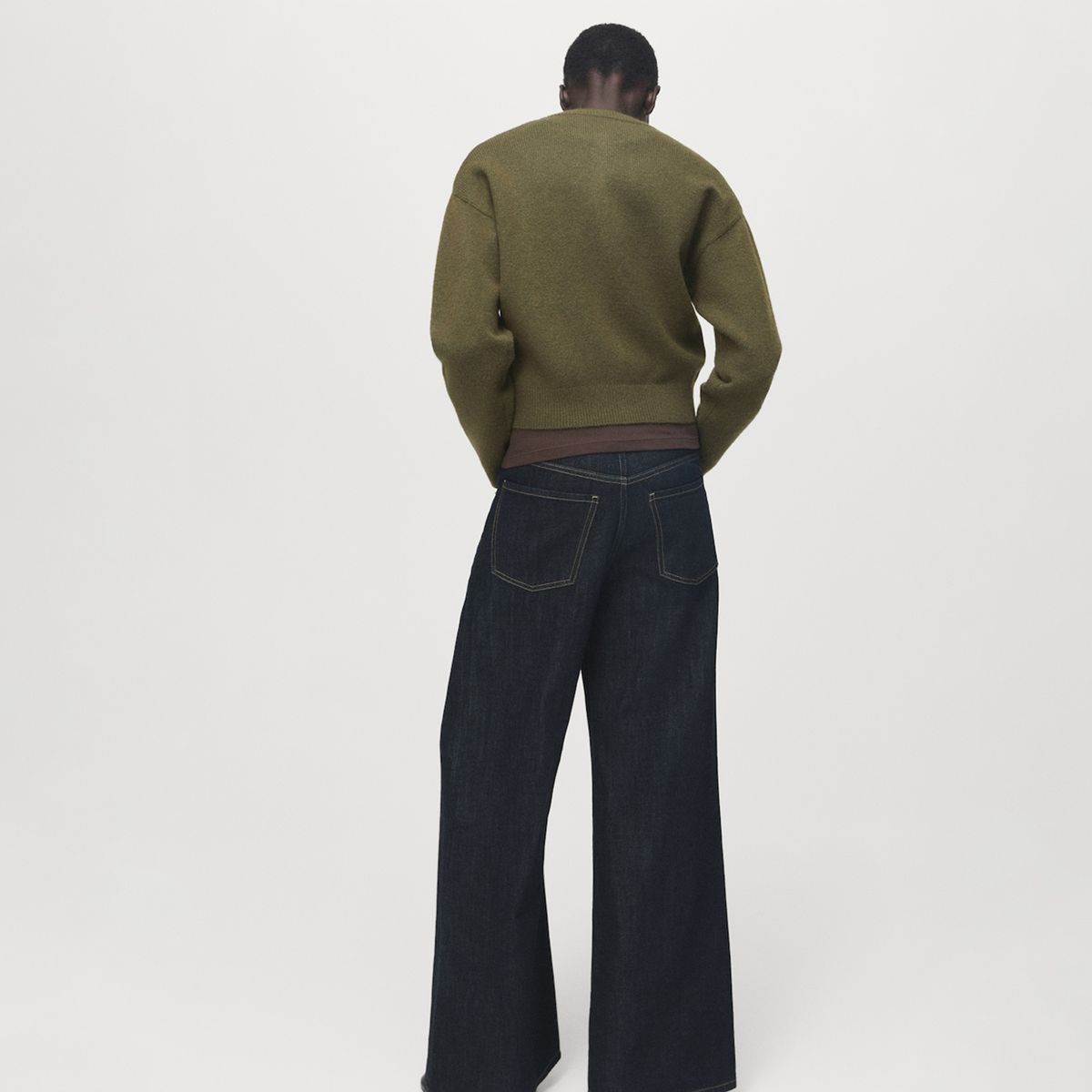 MANGO - Saco Mujer Tejido Mango