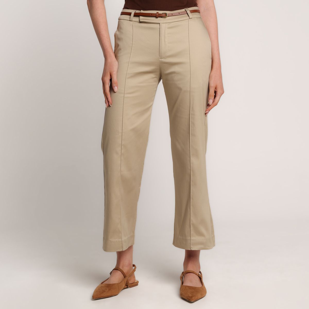 BASEMENT - Pantalón Recto Mujer Basement