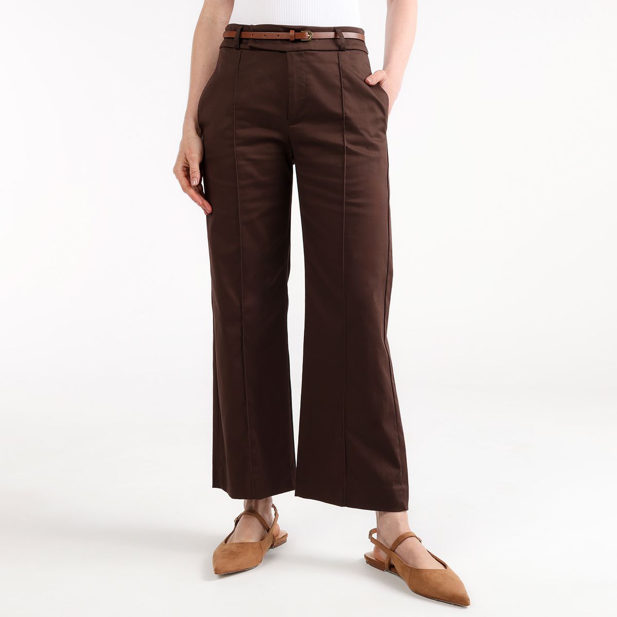 BASEMENT - Pantalón Recto Mujer Basement
