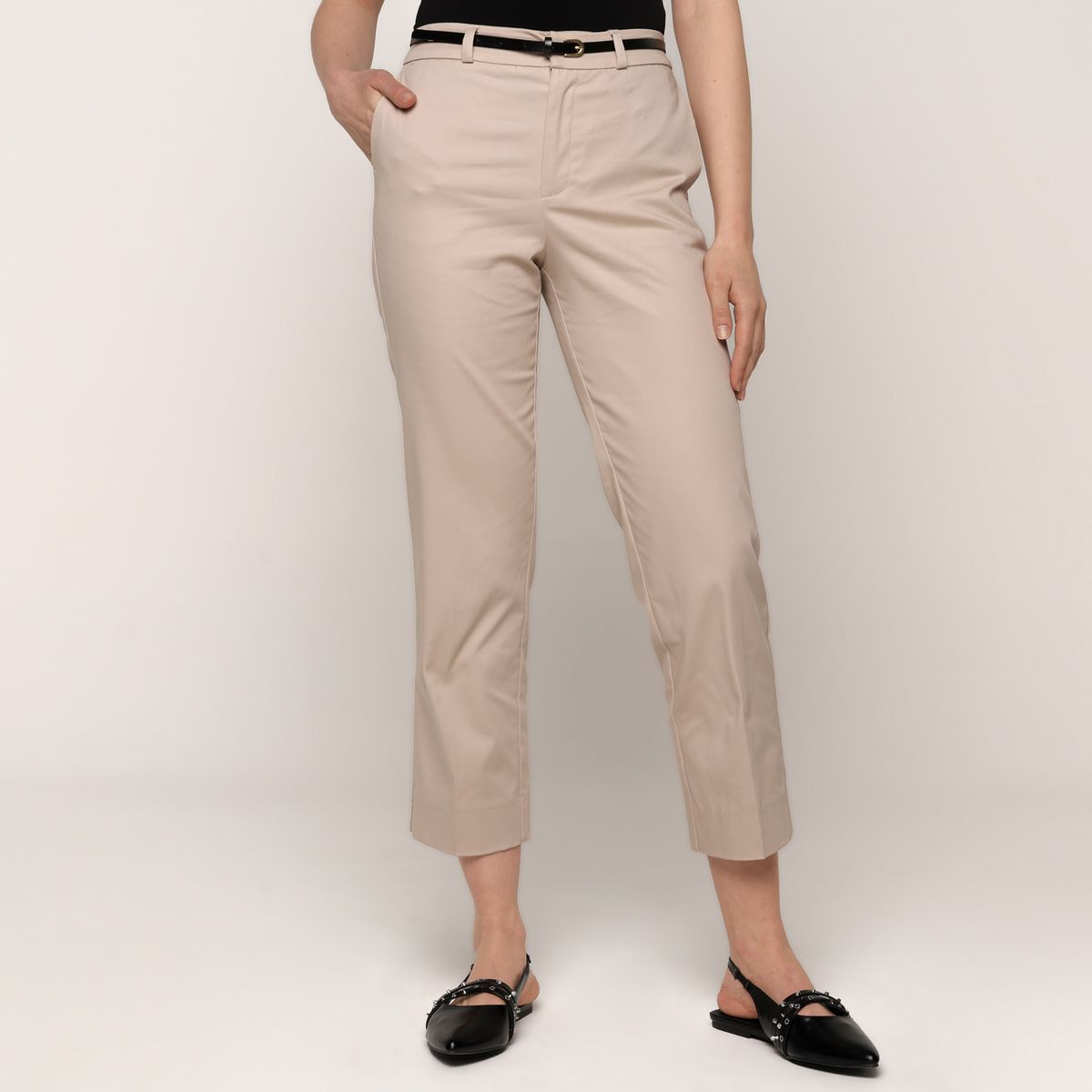BASEMENT - Pantalón Wide leg Mujer Tiro alto Basement 