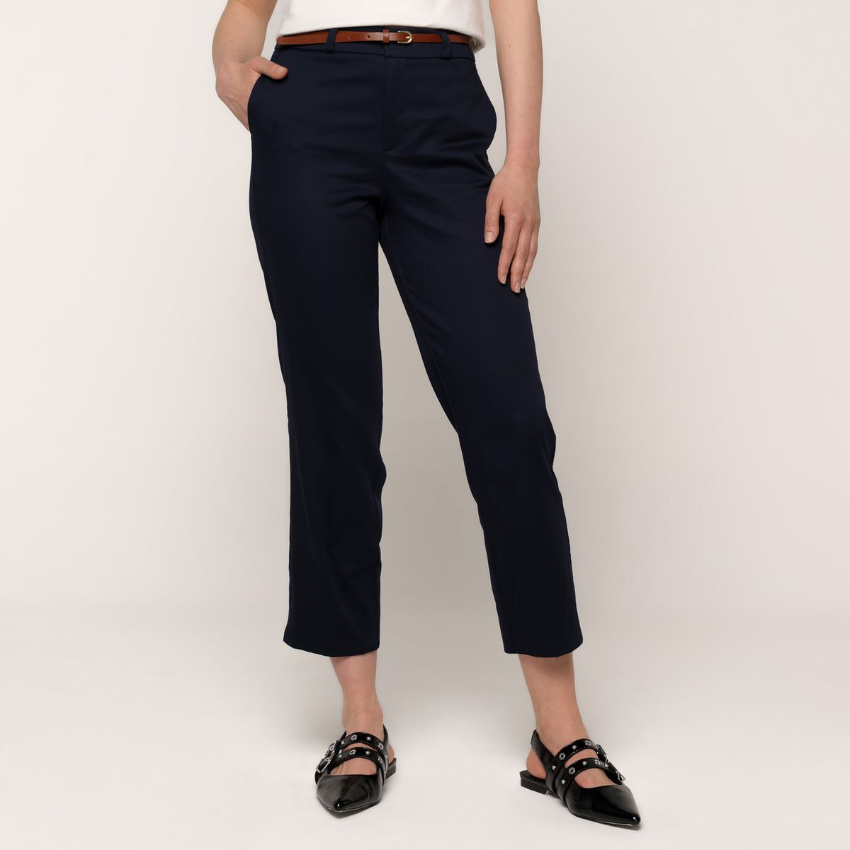 BASEMENT - Pantalón Wide leg Mujer Tiro alto Basement 