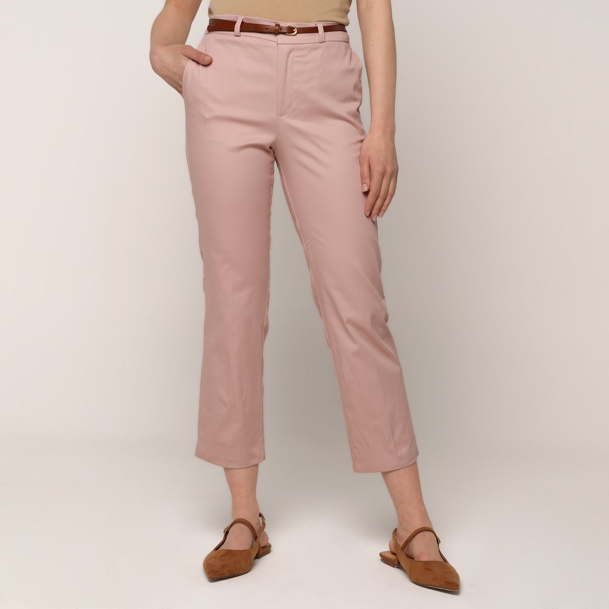 BASEMENT - Pantalón Wide leg Mujer Tiro alto Basement 