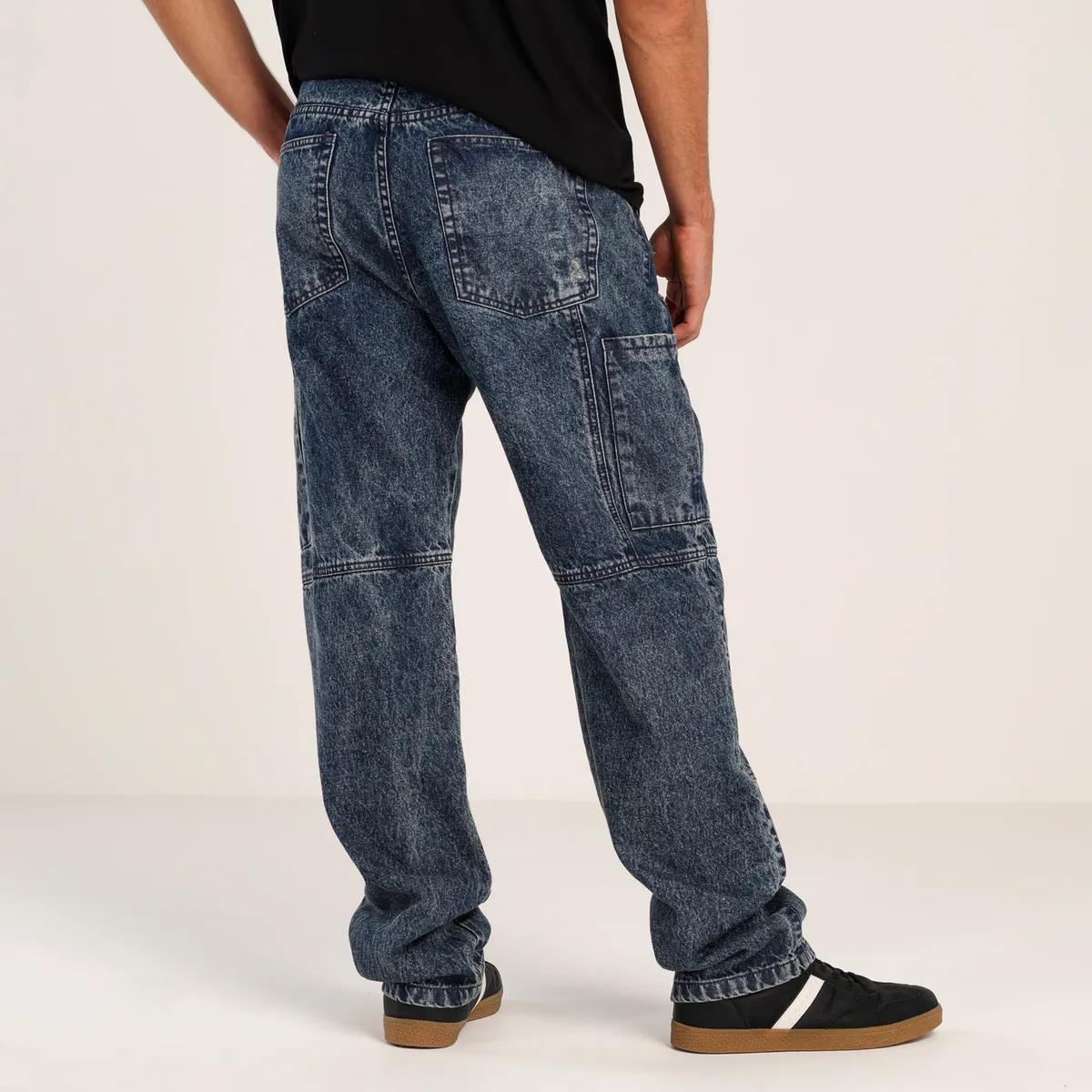 MOSSIMO - Jean 5 Bolsillos Hombre Baggy de Algodón Mossimo