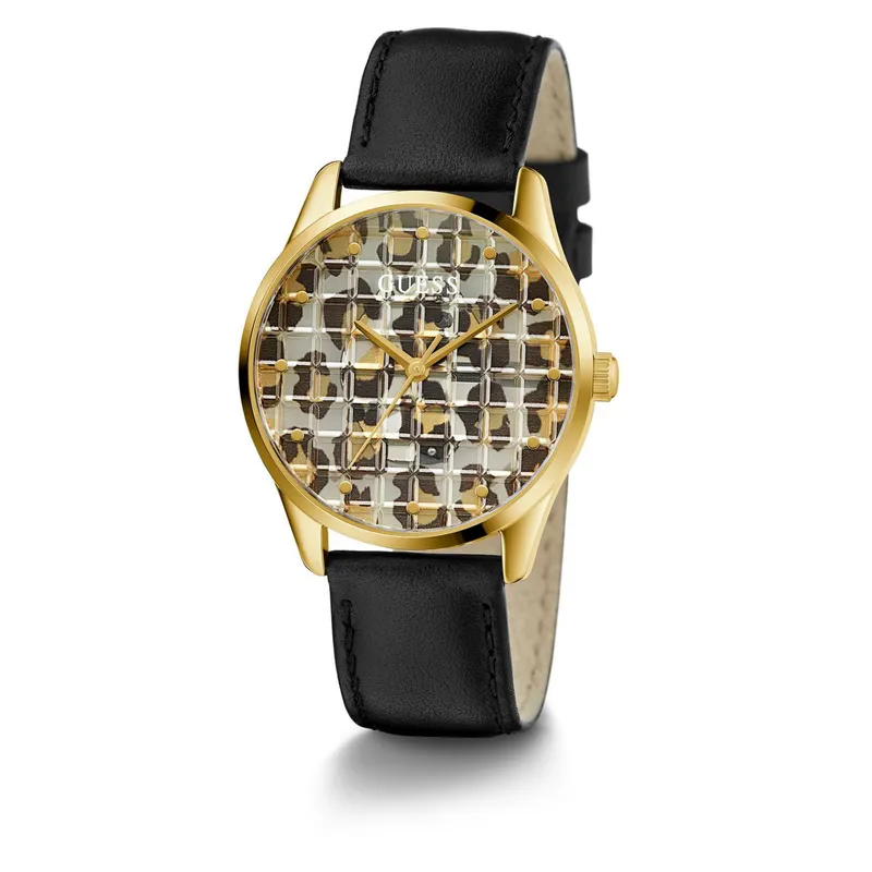 GUESS - Reloj Guess Mujer Clearly G Block. Reloj Cuero Negro GW0481L1
