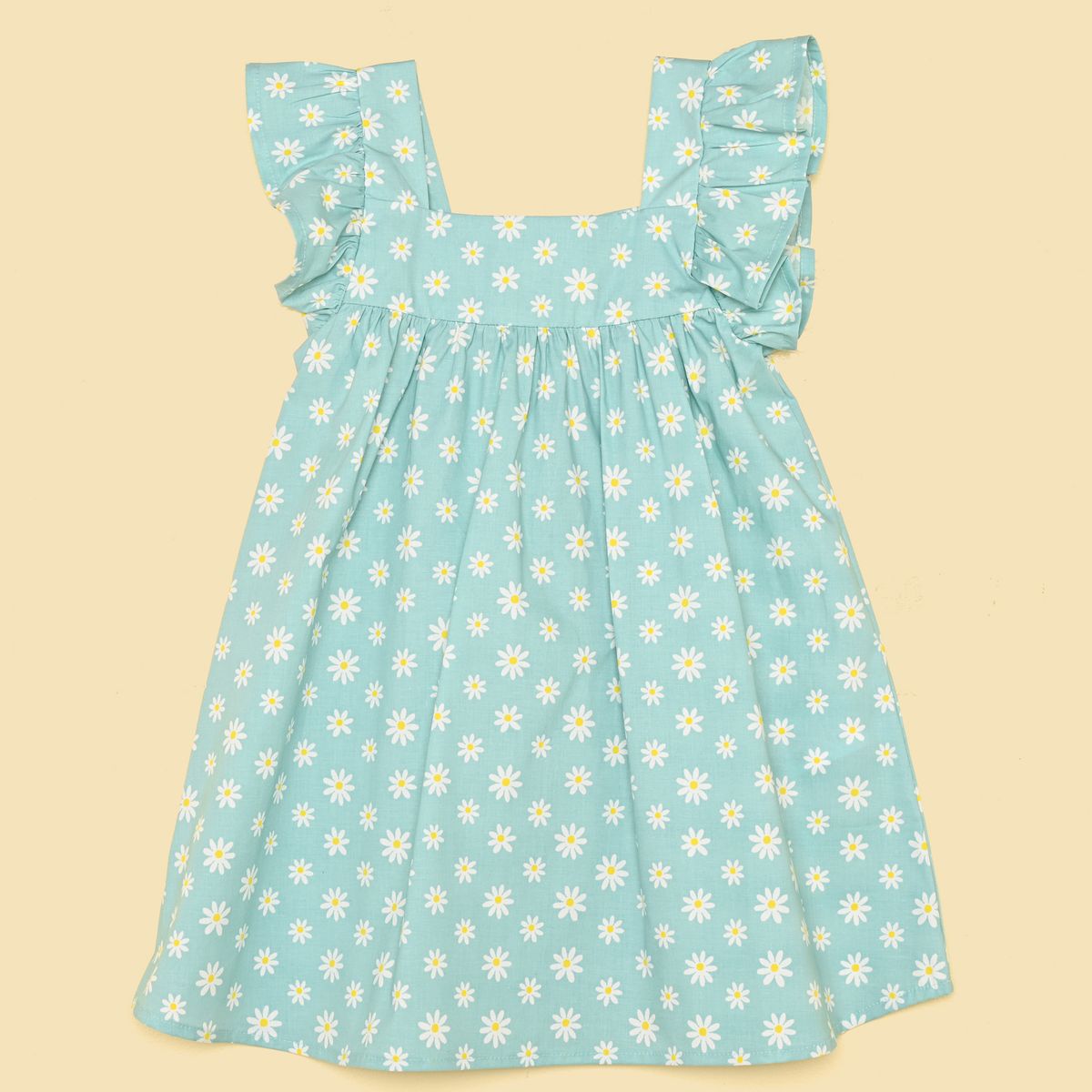 YAMP - Vestido Para Niña Manga corta de Algodón Yamp