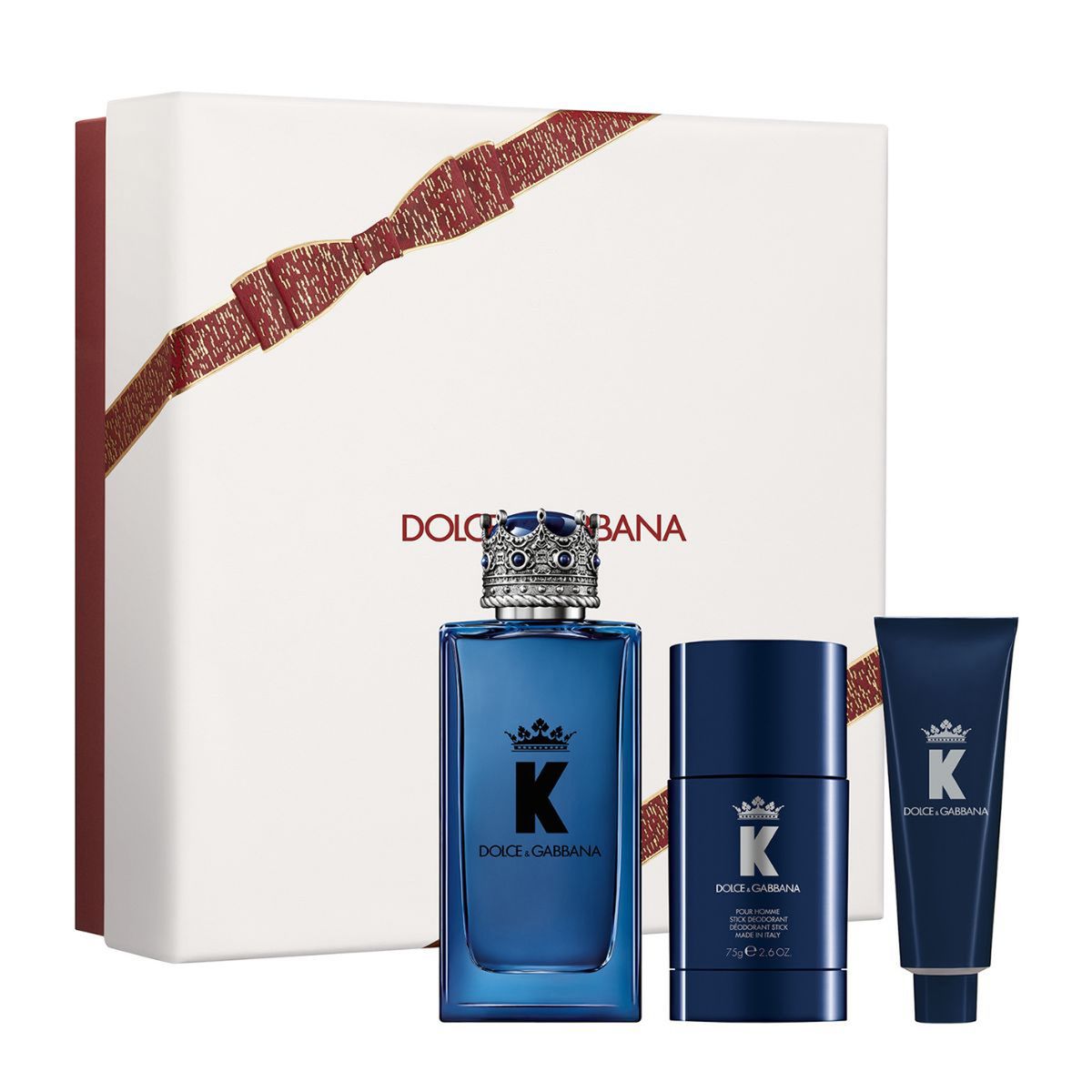 DOLCE&GABBANA - Set de perfume Hombre incluye Dolce & Gabbana K EDP 100 ml, Desodorante 75 gr, Gel Ducha 50 ml 