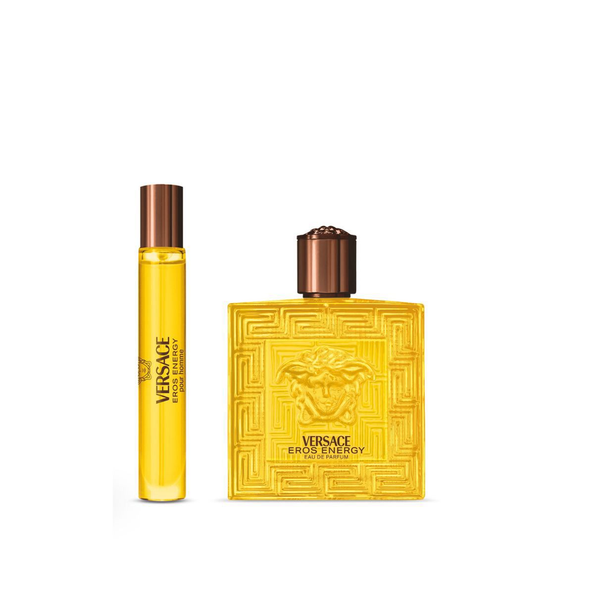 VERSACE - Set de Perfume Hombre incluye Versace Eros Energy Eau de parfum 100 ml , Travel Spray 10 ml , GWP 