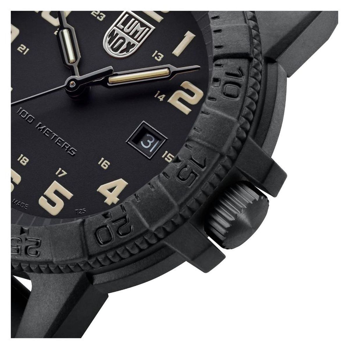  - Reloj Luminox Hombre leatherback . Reloj Caucho gris