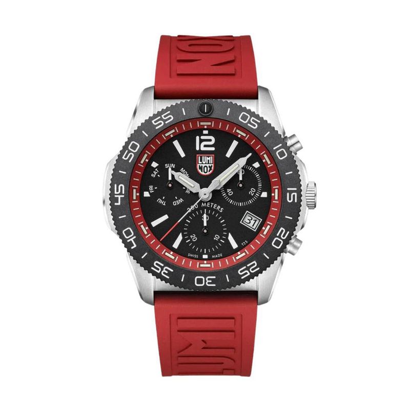  - Reloj Luminox Hombre pacific diver . Reloj Caucho rojo