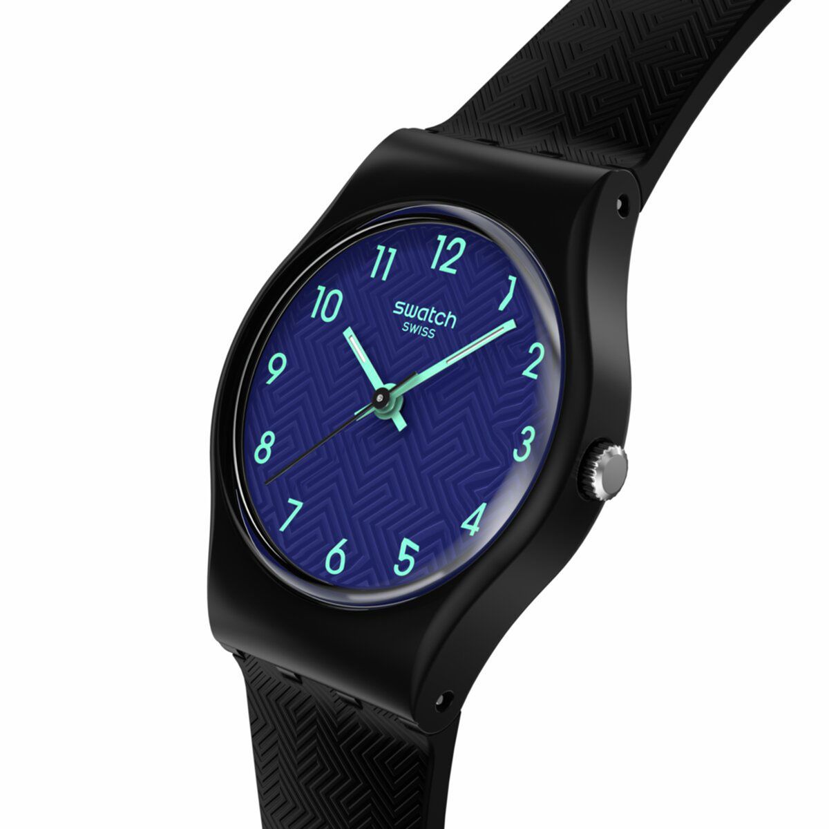 SWATCH - Reloj Swatch Unisex Grace In Time. Reloj Silicona Negro LB188