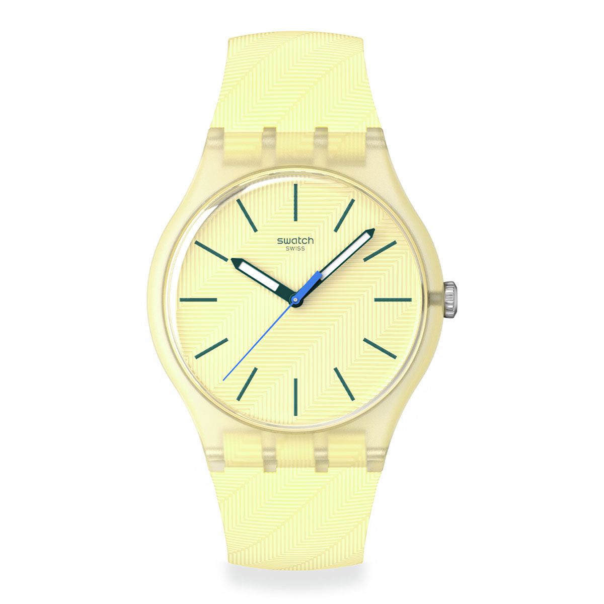 SWATCH - Reloj Swatch Unisex Citrus Tilt. Reloj Silicona Amarillo SO29J102