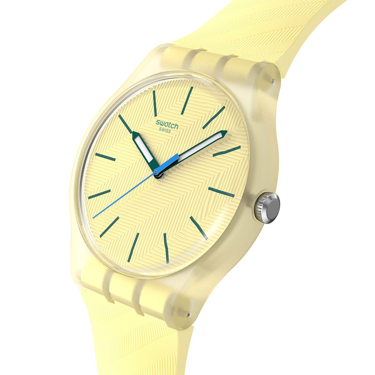 SWATCH - Reloj Swatch Unisex Citrus Tilt. Reloj Silicona Amarillo SO29J102