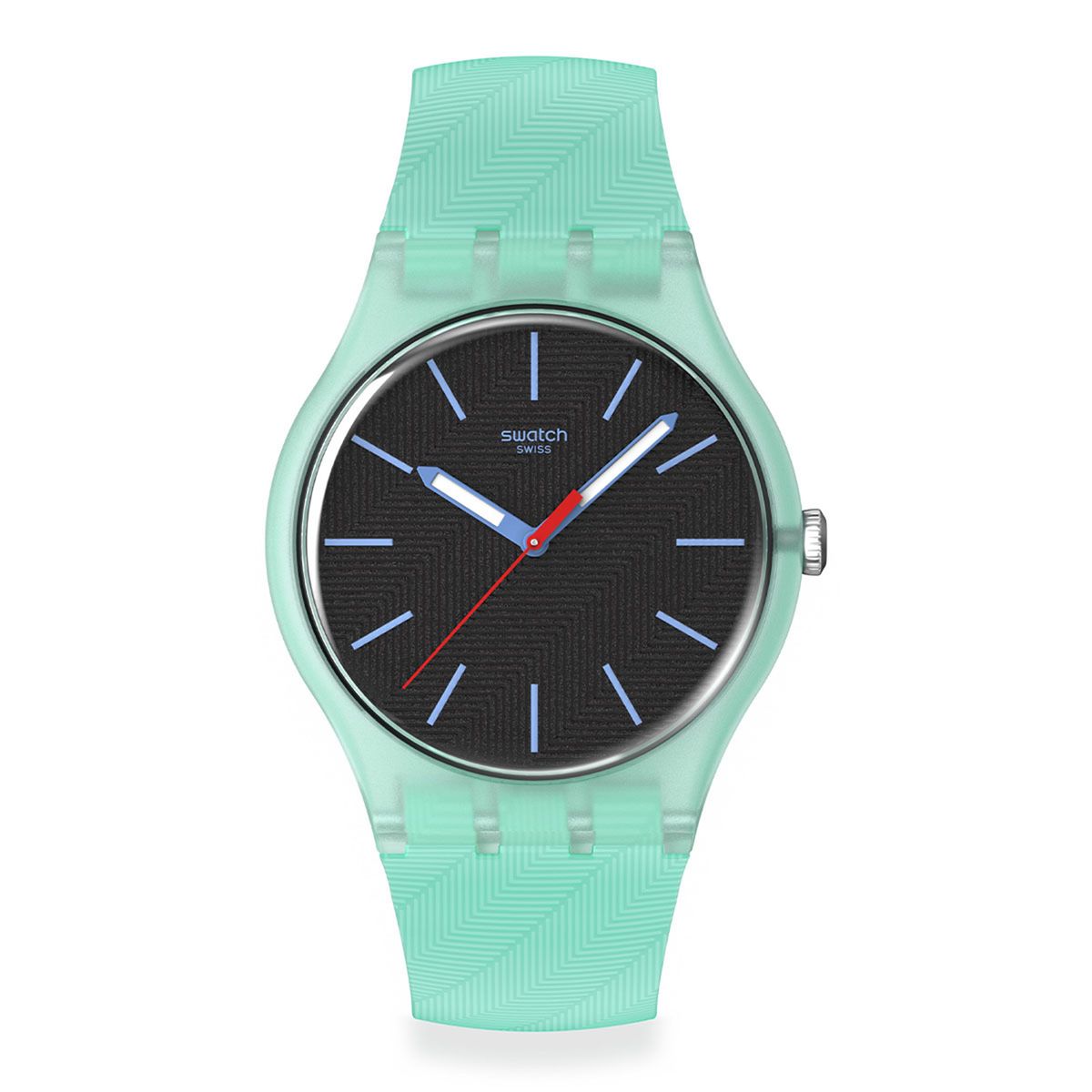 SWATCH - Reloj Swatch Unisex Hint Of Mint. Reloj Silicona Verde SO29L103