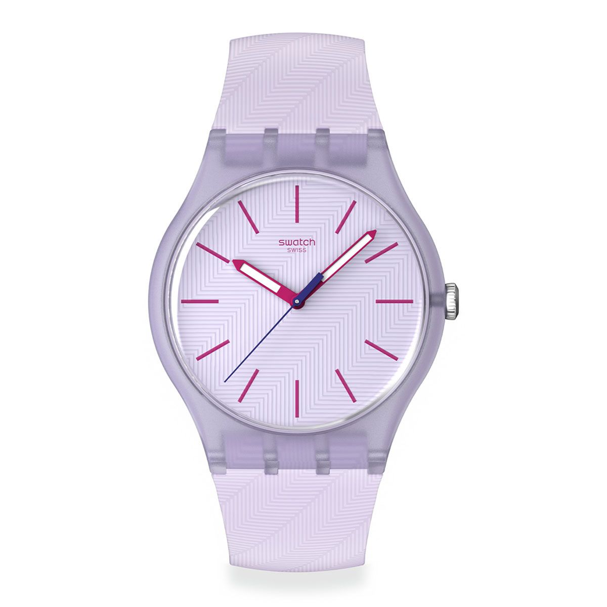 SWATCH - Reloj Swatch Unisex Lavendaze. Reloj Silicona Morado SO29V101