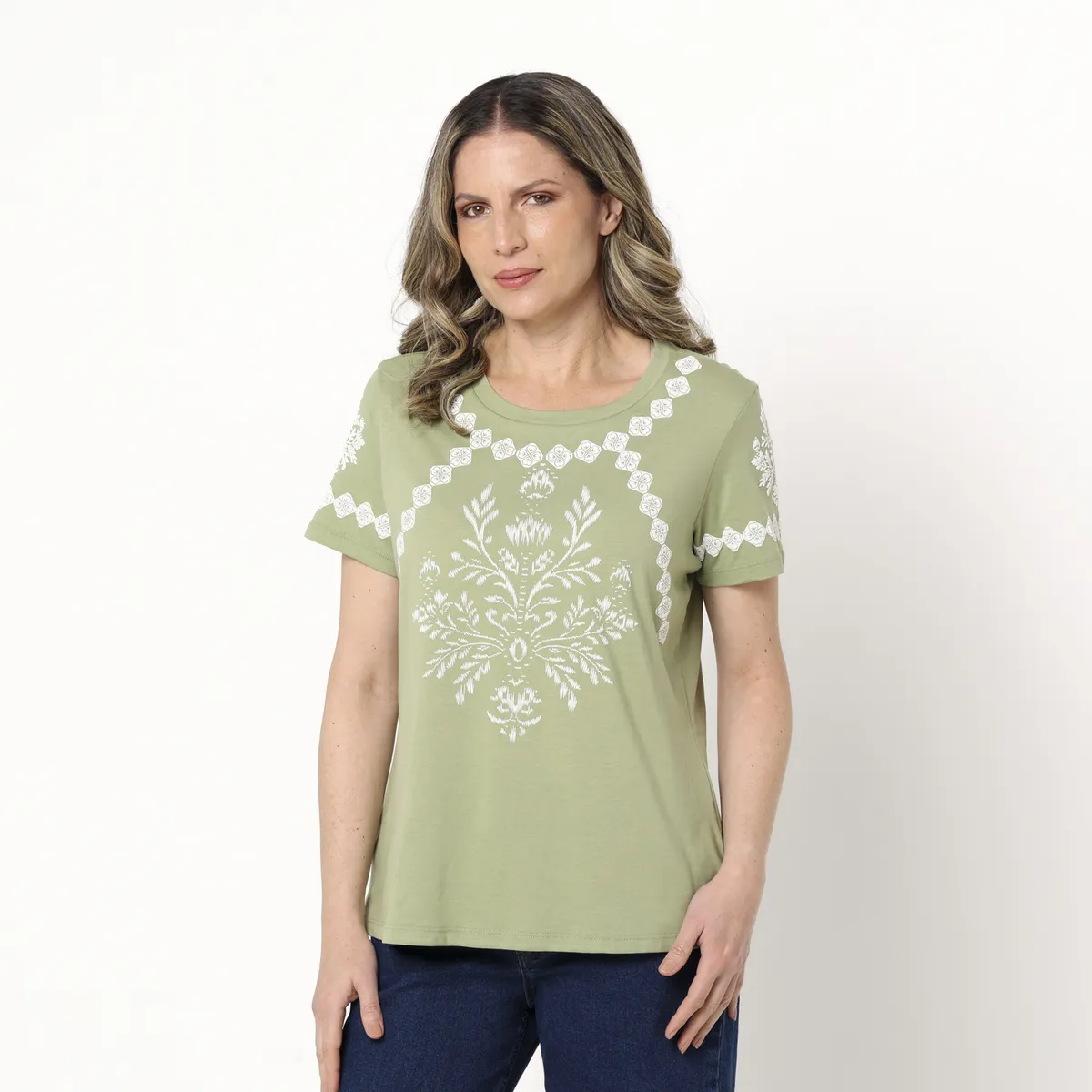 NEWPORT - Camiseta Mujer con Estampado manga corta Newport