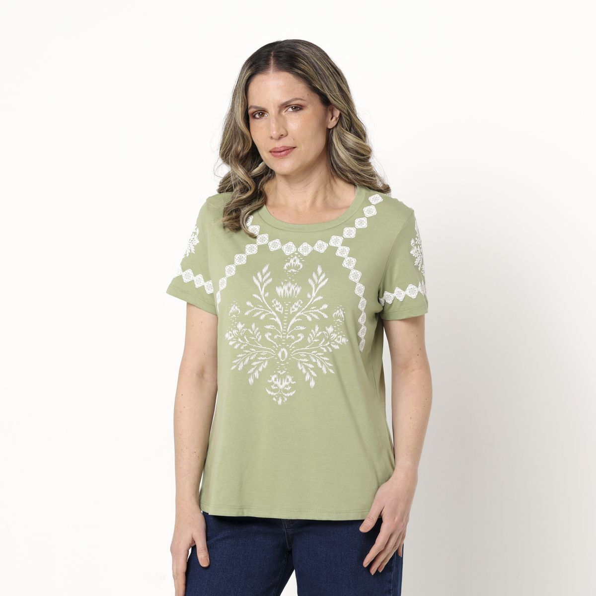 NEWPORT - Camiseta Mujer con Estampado manga corta Newport