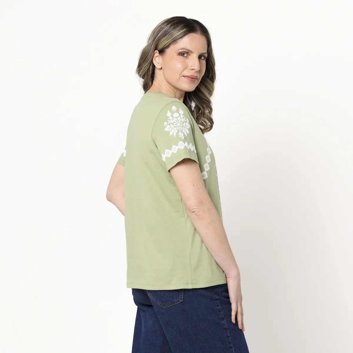 NEWPORT - Camiseta Mujer con Estampado manga corta Newport