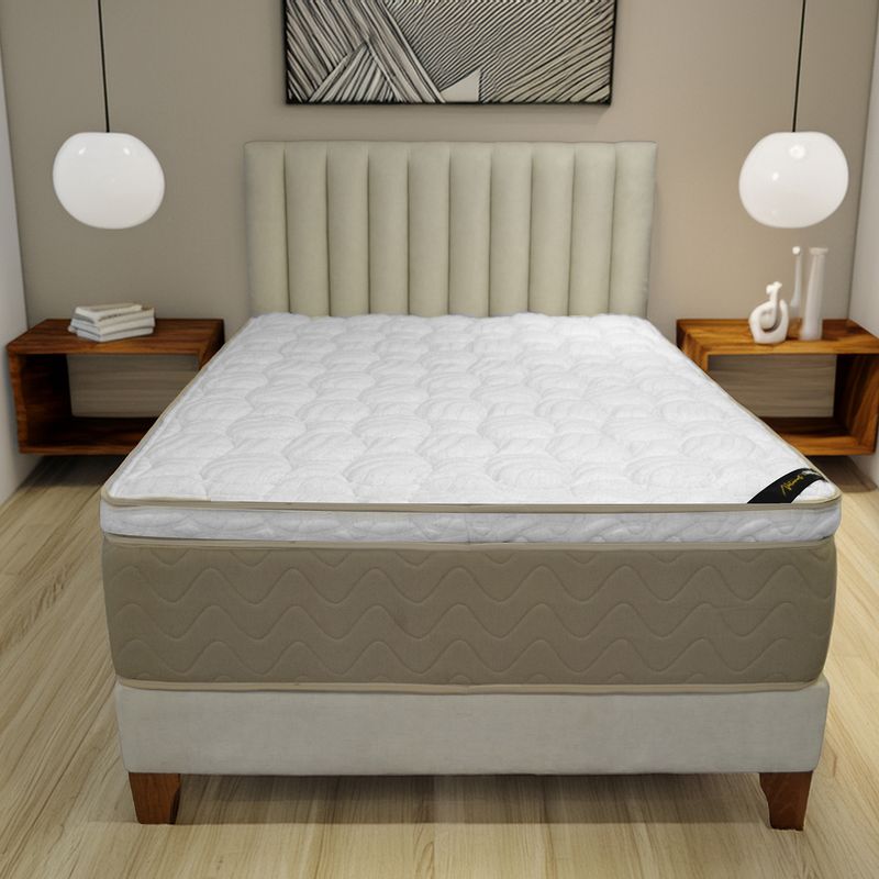 COLCHONES SPRING - Colchón Spring Sencillo Firmeza Media Ortopédico Resortado Nilo 100 x 190 cm