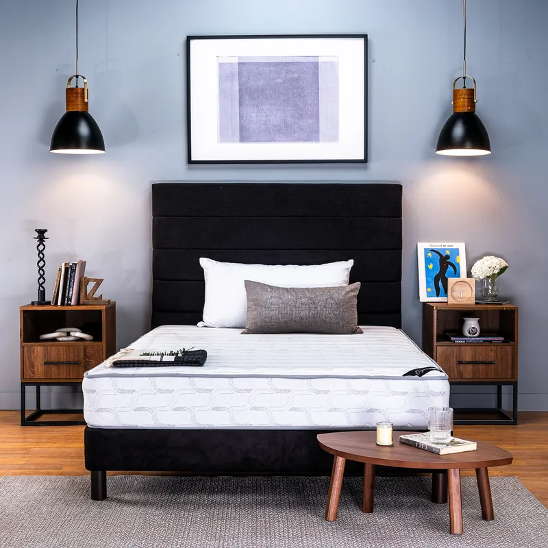 COLCHONES SPRING - Colchón Spring Semidoble Firmeza Media Ortopédico Resortado Rio 120 x 190 cm