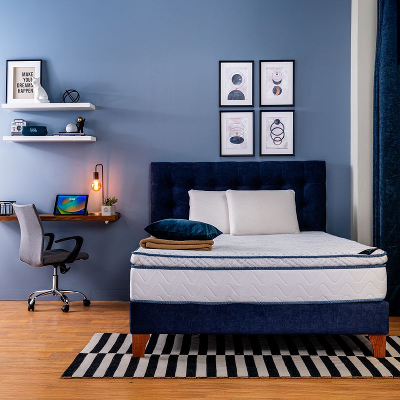 COLCHONES SPRING - Colchón Spring Queen Firme Ortopédico Resortado Nebula 160 x 190 cm