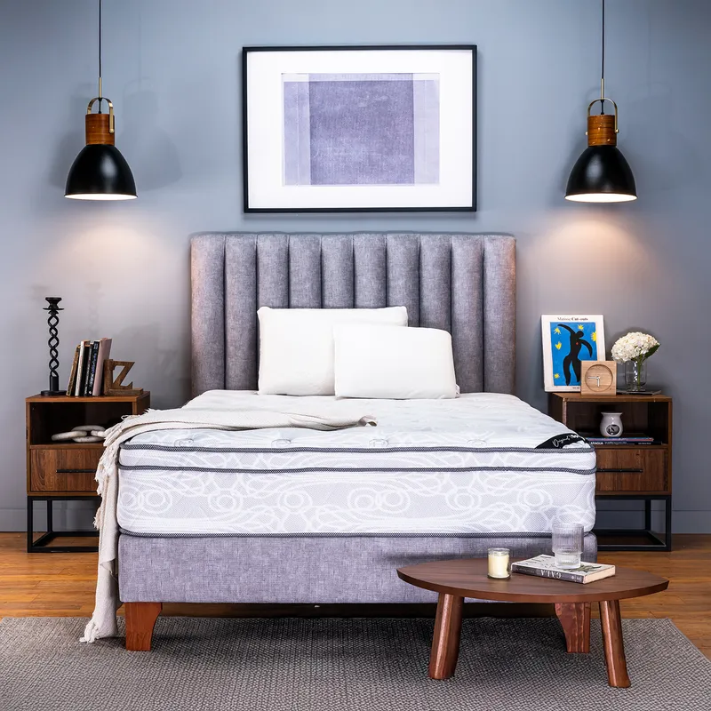 COLCHONES SPRING - Colchón Spring Semidoble Firmeza Media Ortopédico Resortado Zen 120 x 190 cm