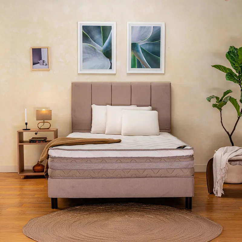 COLCHONES SPRING - Colchón Spring Sencillo Firmeza Media Ortopédico Resortado Zefiro 100 x 190 cm